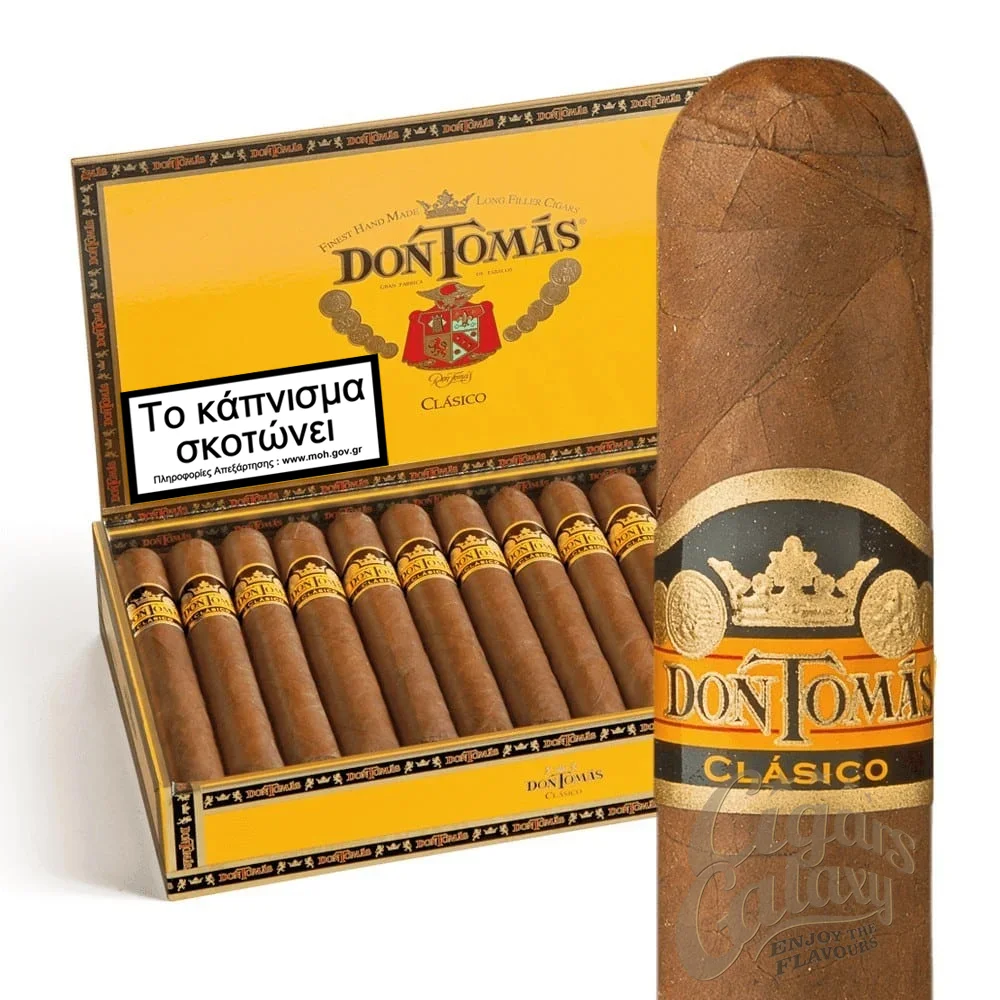 Τα πούρα Don Tomas είναι μια σειρά premium χειροποιήτων πούρων με υψηλή ποιότητα κατασκευής και απολαυστική γεύση σε εξαιρετικά οικονομική τιμή.