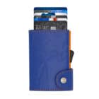 C-Secure denim πορτοφόλι embossed μπλε χρώμα με προστασία τραπεζικές κάρτες