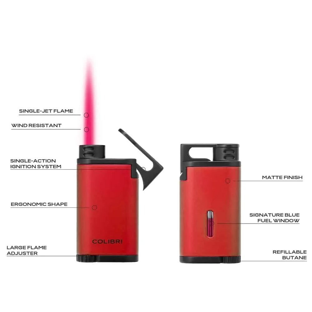 Belmont Αναπτήρας Jet Metallic Red αντιανεμικός βουτανίου επαναγεμιζόμενος