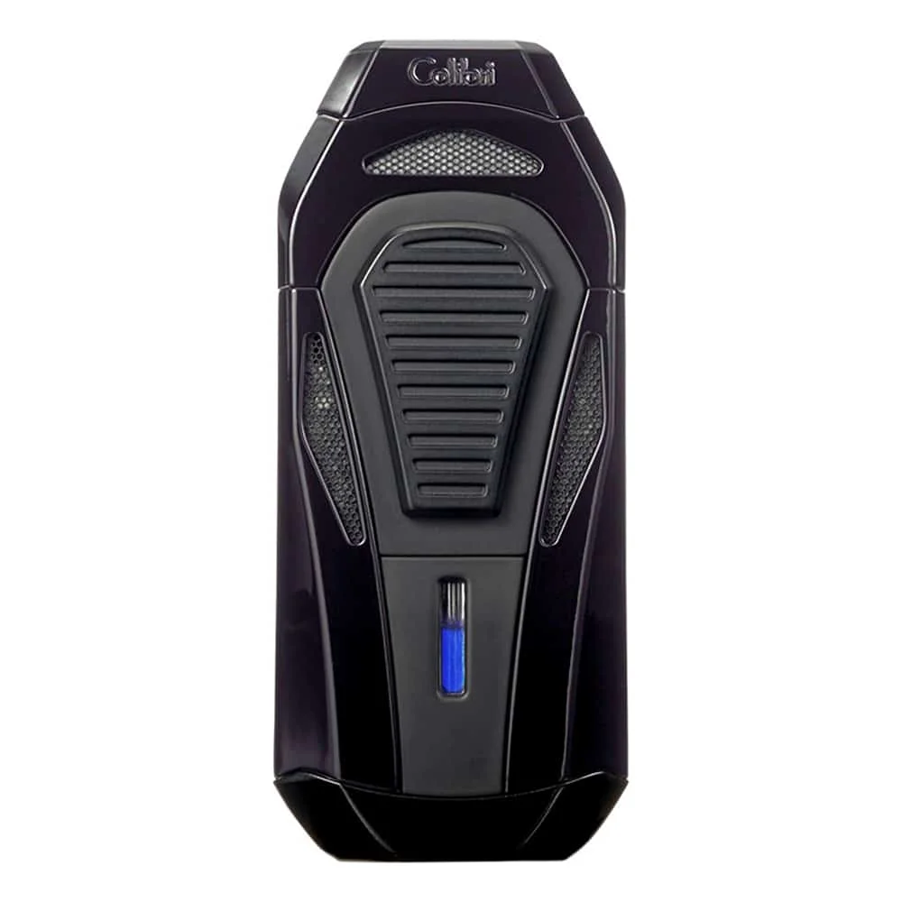 colibri_boss_black COLIBRI - Boss Αναπτήρας Πούρου Τριπλός Jet με Γκιλοτίνα Black (LI950), αντιανεμικός