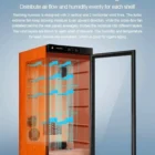 RACHING -143 Wooden Cigar Cabinet Cooler, ντουλάπα-ψυγειάκι υγραντήρας πούρων