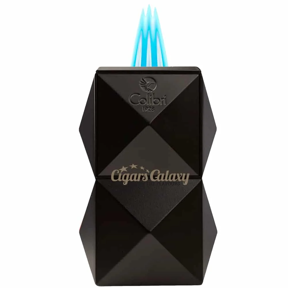 COLIBRI - Quasar Επιτραπέζιος Αναπτήρας Πούρου Τριπλός Jet Μαύρος (LI710T1) αντιανεμικός