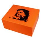 Ξύλινος Υγραντήρας Πορτοκαλί Che Guevara για 30 Πούρα (562017), ξύλινος