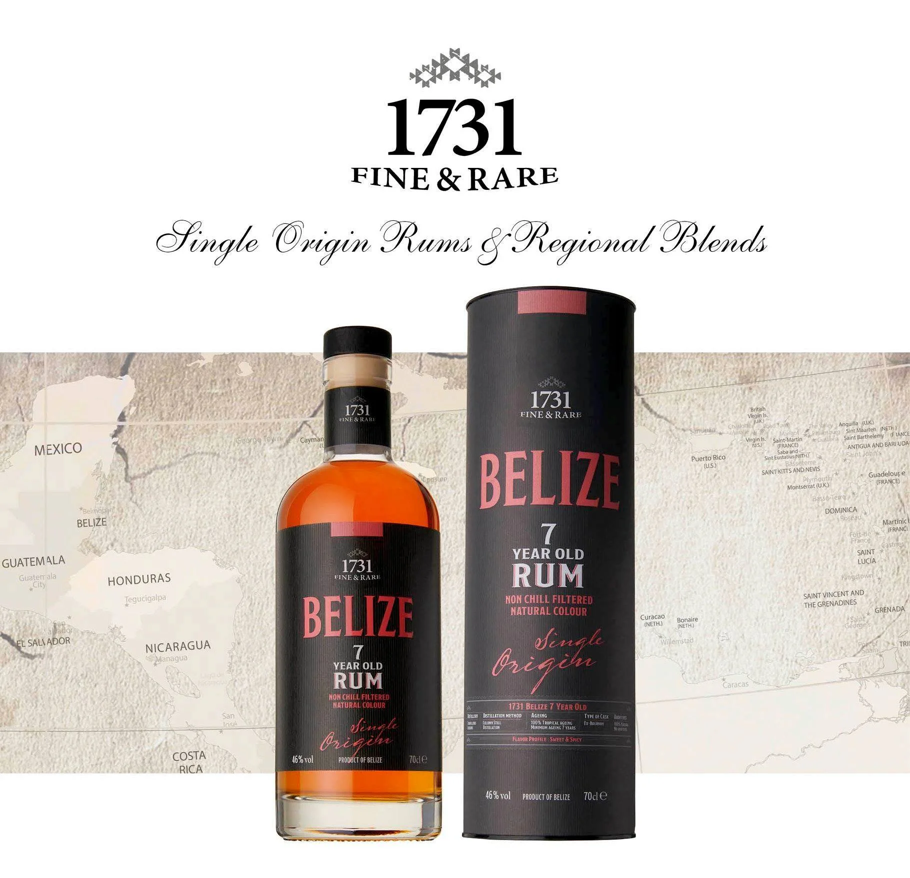 1731 FINE & RARE - Belize 7 Year Old Rum 46% 700ml