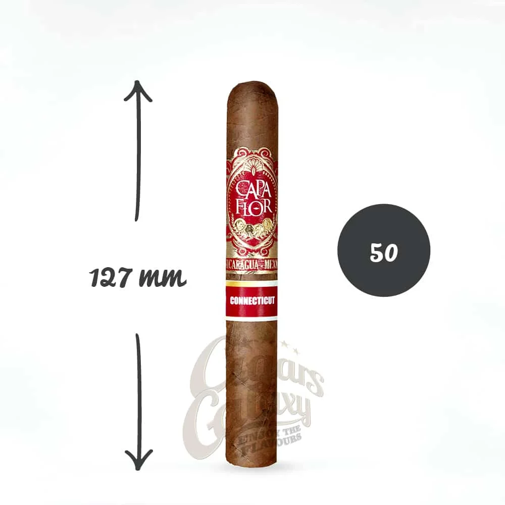 capa_flor_connecticut_robusto_1 PUROS SANTA CLARA - Capa Flor Connecticut Robusto πούρο Νικαράγουας-Μεξικάνικο
