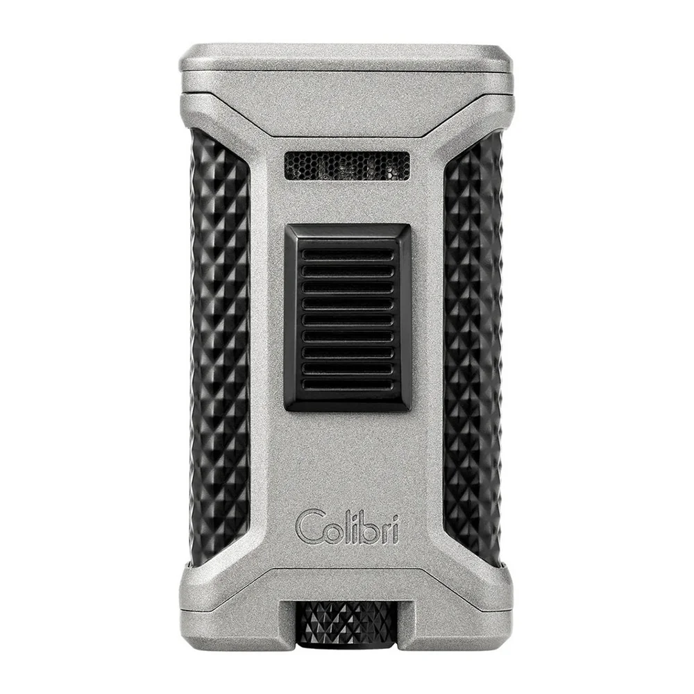 colibri_ascari_charcoal_1 COLIBRI - Αναπτήρας Ascari Triple Jet Punch Charcoal (LI250T3), γκρι, αντιανεμικός