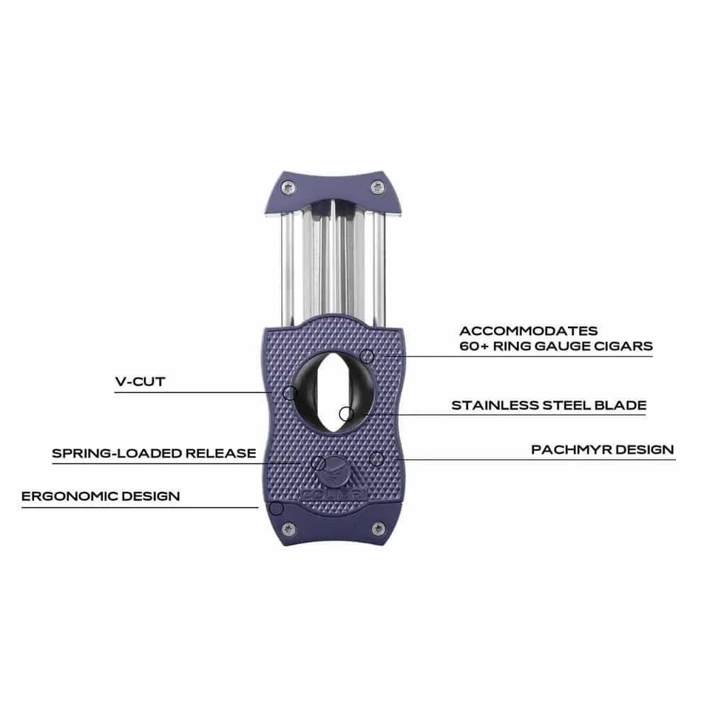 COLIBRI - Πουροκόφτης V-CUT Diamond Navy (CU300T35), μεταλλικός