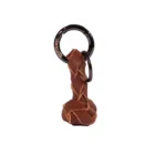MESTANGO - Δερμάτινο Knot Μπρελόκ, καφέ