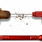 Cigar Draw Tool Αλουμινίου 4 σε 1 Κόκκινο (2006-RED)