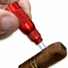 Cigar Draw Tool Αλουμινίου 4 σε 1 Κόκκινο (2006-RED)