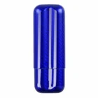 Carbon Fiber Μπλε Θήκη για 2 Πούρα (4036)