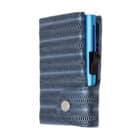 C-SECURE - XL Δερμάτινο Πορτοφόλι Metallic Blue με Προστασία RFID (XLCOINCH001)