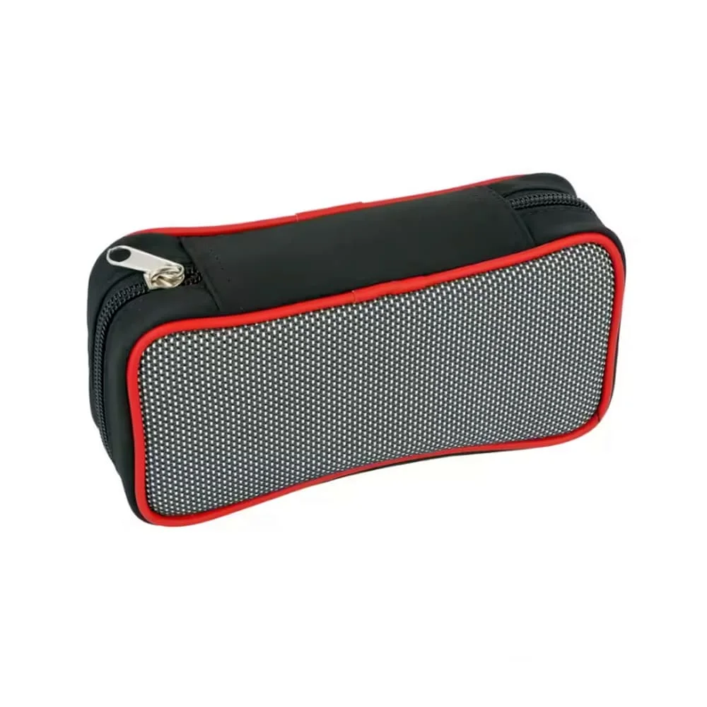 angelo_832005_1 ANGELO - Διπλή Θήκη Πίπας από PU Leather (832005) με φερμουάρ