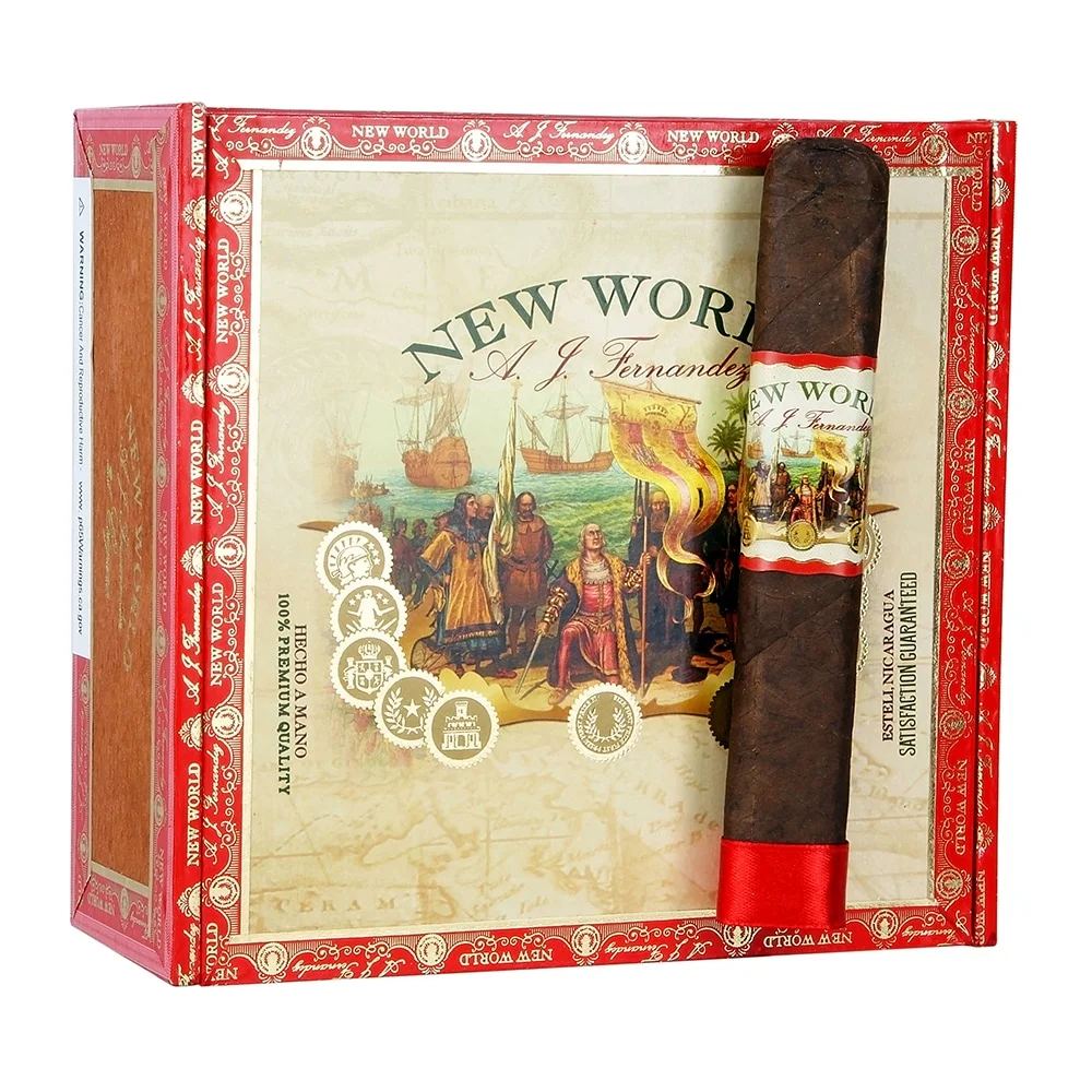 AJ FERNANDEZ - New World Oscuro Navegante Robusto πούρο πάνω σε κουτί πούρων