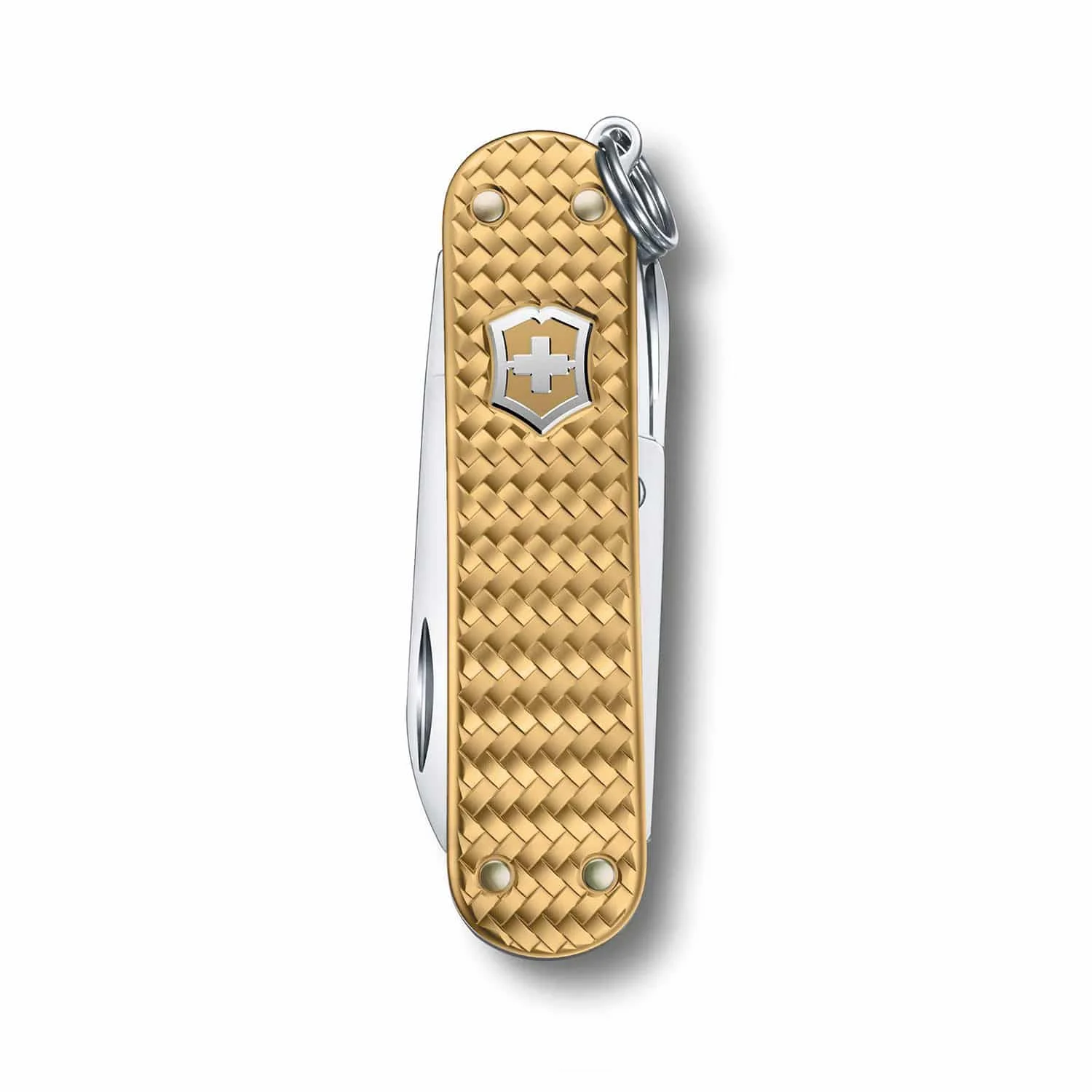 victorinox brass gold 1 VICTORINOX - Classic Hazel Brown Precious Alox (0.6221.4011G) ελβετικός σουγιάς