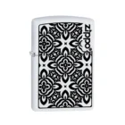 ZIPPO - Black Pattern Design Αναπτήρας (214), μεταλλικός με ασπρόμαυρο σχέδιο