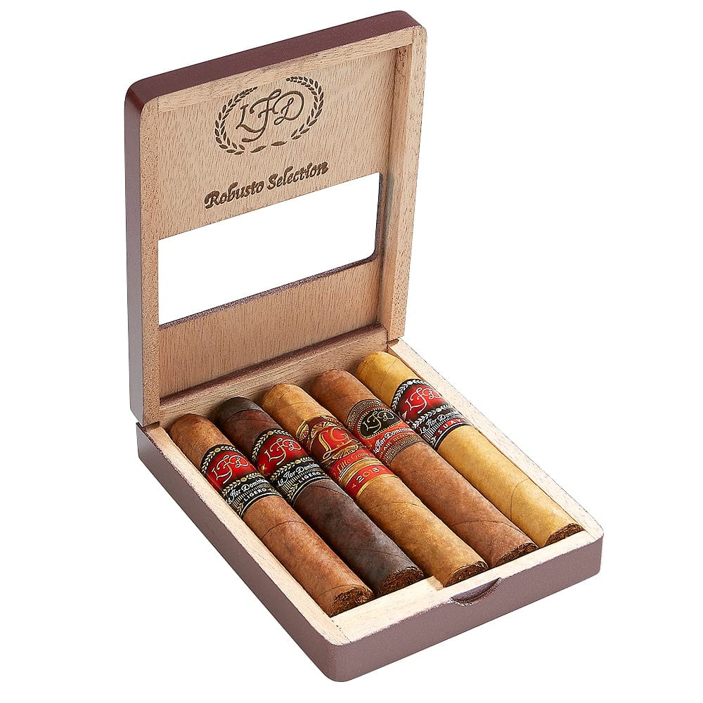 LA FLOR DOMINICANA - 5 Cigar Sampler Robusto Selection πέντε πούρα σε ξύλινο κουτάκι