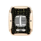 LUBINSKI - Πουροκόπτης Γκιλοτίνα Μεταλλικός Egyptian Symbols 64 ring με θήκη (30031-RGD)