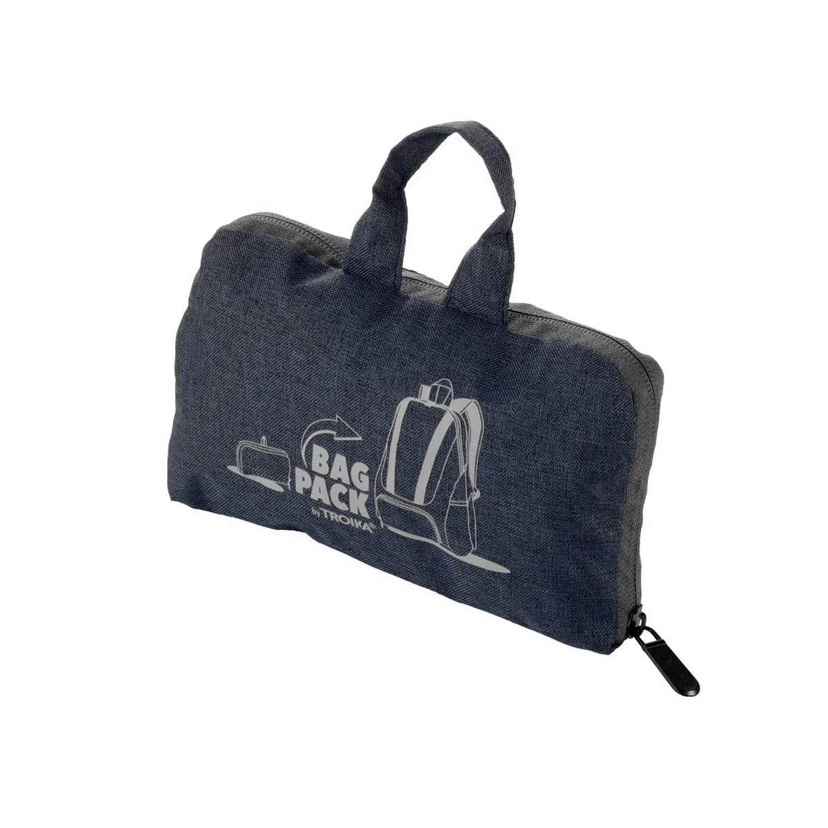 TROIKA - Backpack Αναδιπλούμενο BagPack Black RUC01/BK