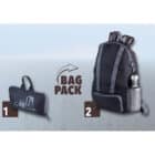 TROIKA - Backpack Αναδιπλούμενο BagPack Black RUC01/BK