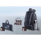 TROIKA - Backpack Αναδιπλούμενο BagPack Black RUC01/BK