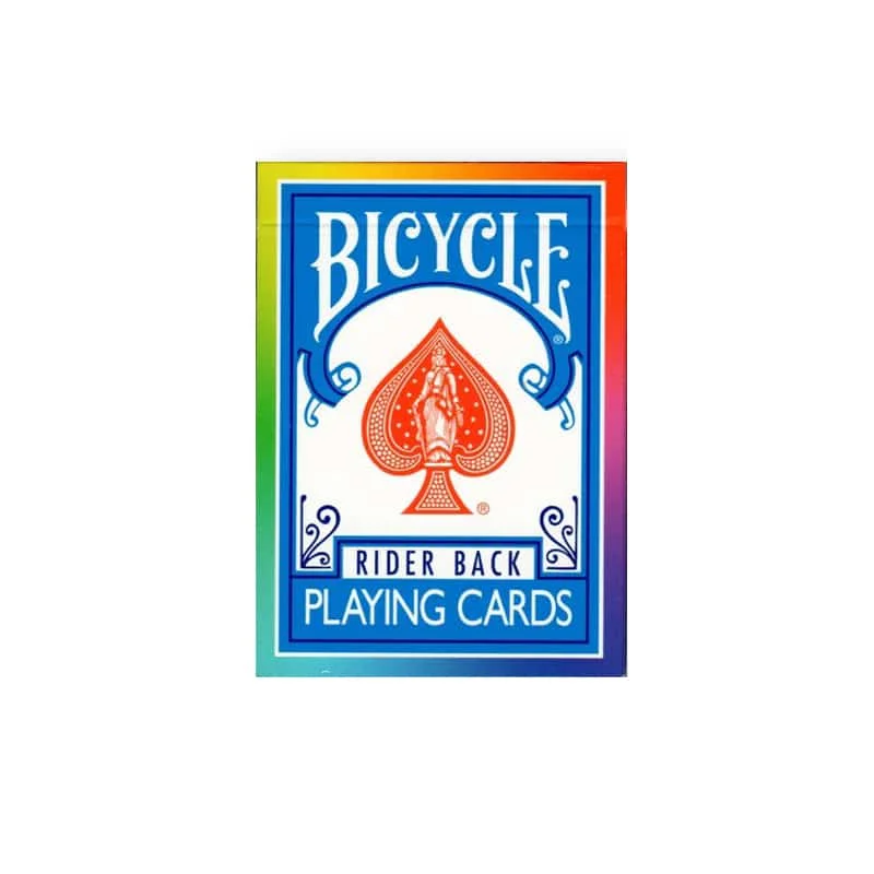 bicycle-rainbow-back 1 BICYCLE - Rider Raibow Black Back Τράπουλα