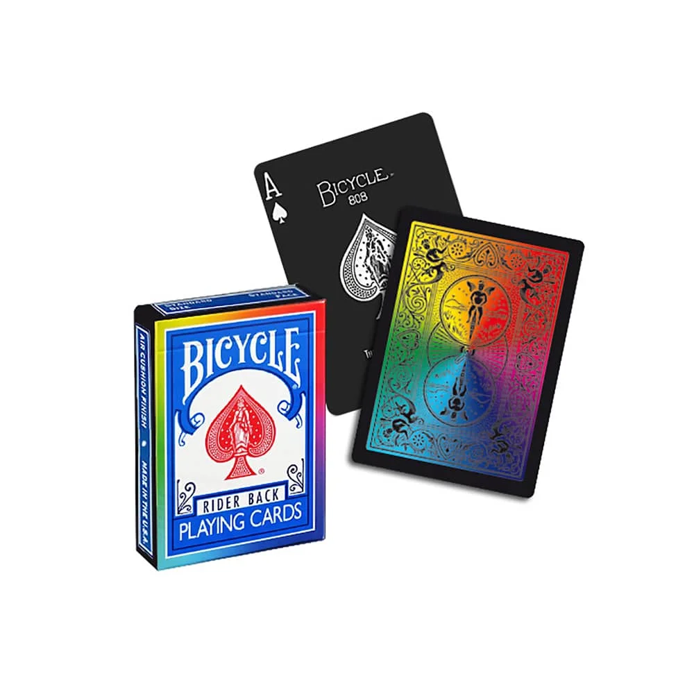 BICYCLE - Rider Raibow Black Back Τράπουλα