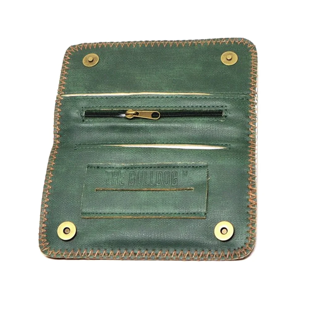 THE BULLDOG AMSTERDAM - PU Leather Πράσινη Θήκη Καπνού