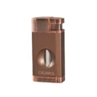 CIGAROL – Διπλός Jet Αναπτήρας Μπρονζέ με Κόφτη V-Cut (310081)