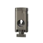 CIGAROL – Τριπλός Jet Αναπτήρας Gunmetal με Κόφτη V-Cut (310090)