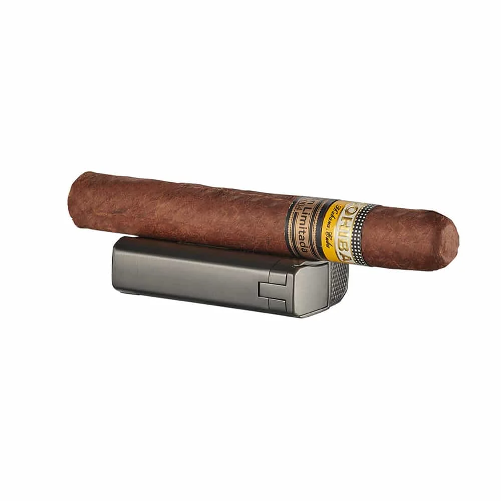 CIGAROL – Τριπλός Jet Αναπτήρας Gunmetal με Κόφτη V-Cut (310090)