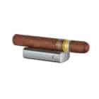 CIGAROL – Τριπλός Jet Αναπτήρας Ασημί με Κόφτη V-Cut (310091)