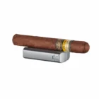 CIGAROL – Τριπλός Jet Αναπτήρας Ασημί με Κόφτη V-Cut (310091)