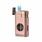 CIGAROL – Τριπλός Jet Αναπτήρας Μπρονζέ με Κόφτη V-Cut (310092)
