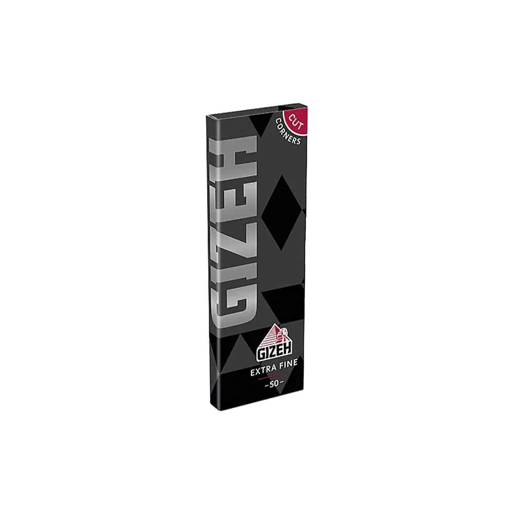 gizeh black ks slim extra fine GIZEH - Χαρτάκια για Στριφτό Black Extra Fine 50τμχ