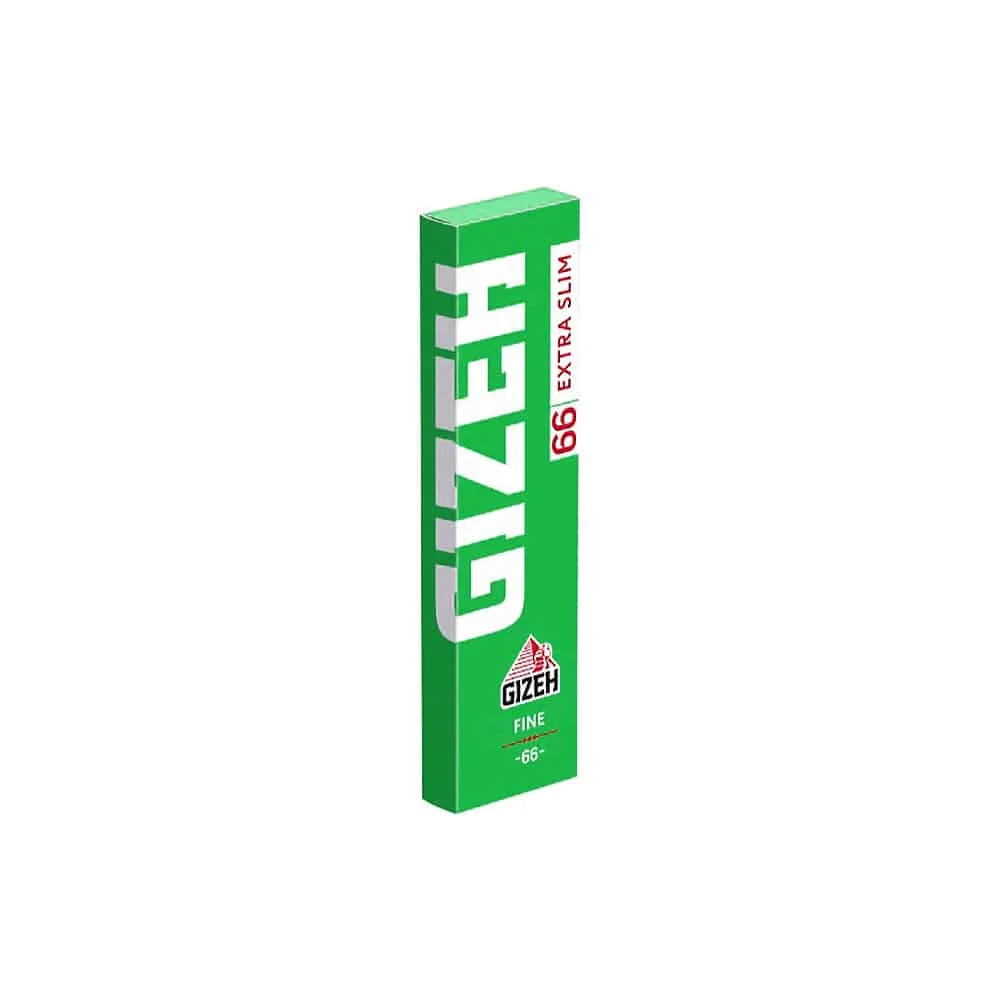 gizeh fine extra slim 66 GIZEH - Χαρτάκια για Στριφτό Extra Slim Fine 66τμχ