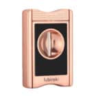 LUBINSKI - Rose Gold V-Cut Πουροκόφτης & Βάση Πούρου (30022-GD)