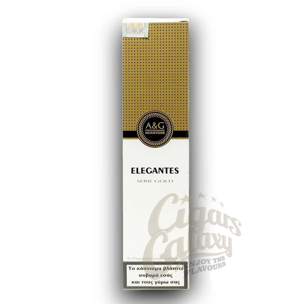 mourtides_elegantes_2 A&G MOURTIDES - Elegantes Serie Gold Cigarillos, μακριά πουράκια Μουρτίδη