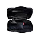 ANGELO - Μαύρη Διπλή Θήκη Πίπας από PU Leather (832130), ανοιχτή