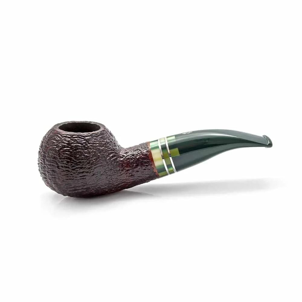 foresta_320_rustic_1 SAVINELLI - Foresta 320 Rusticated Brown Πίπα Καπνού, ξύλινη, καφέ, με πράσινο επιστόμιο