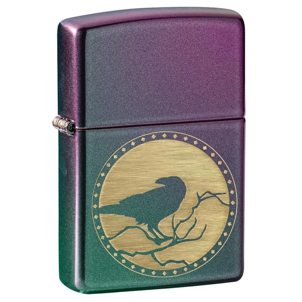 zippo_raven_1 ZIPPO - Raven Design Αναπτήρας (1057), μωβ