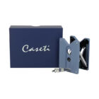 CASETI - Πουροκόπτης Punch & Βάση Πούρου Σιέλ (287024), μεταλλικός, με μπλε κουτί