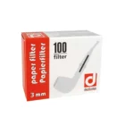 DENICOTEA - Χάρτινα Φίλτρα για Πίπα Καπνού 3mm (100τμχ), χάρτινη συσκευασία