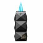 COLIBRI - Quasar II Αναπτήρας Διπλός Jet Μαύρος Με Punch (LI750T1), αντιανεμικός, αναμμένος με διπλή φλόγα