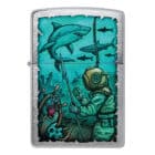 ZIPPO - Underwater Design Αναπτήρας (48561), μεταλλικός με σχέδιο δύτη
