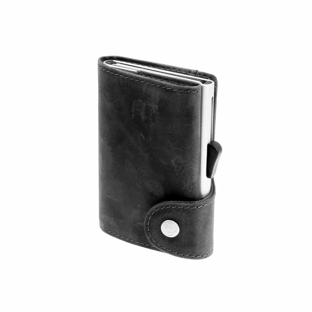 c_secure_blackwood_2 C-SECURE - Δερμάτινο Πορτοφόλι Blackwood με Προστασία RFID (WCH001-2007), μαύρο