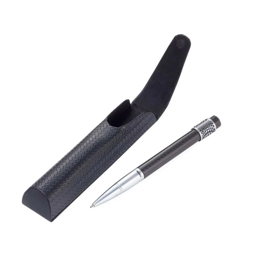TROIKA - Drehmoment Karo Στυλό με Rotating Wheel (PEN67/CB), μαύρο-ασημί