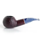 SAVINELLI - Oceano Dark Brown 320 Rustic Πίπα Καπνού, ξύλινη, καφέ, μπλε επιστόμιο