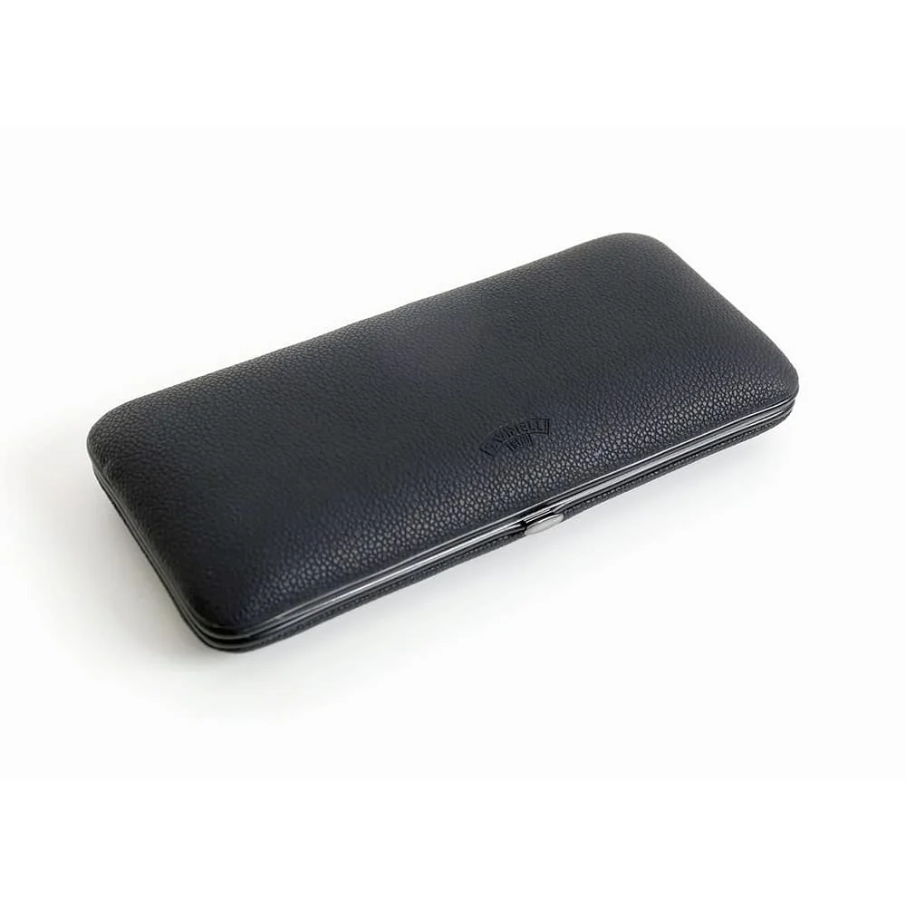 savinelli_t567_black_1 SAVINELLI - Μαύρη Δερμάτινη Πουροθήκη 3 Πούρων (Τ567ΒΚ)