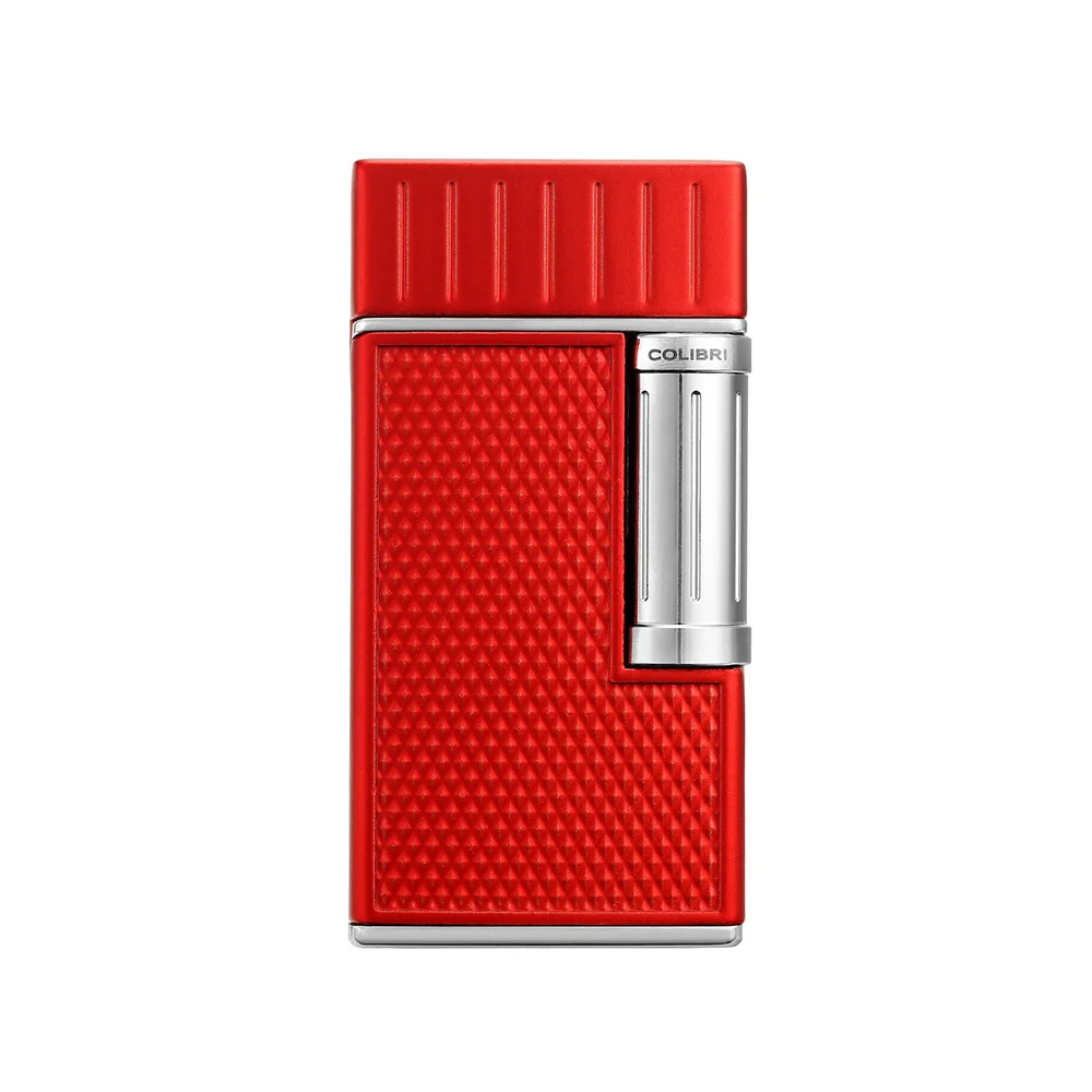colibri julius red chrome 1 COLIBRI - Julius Αναπτήρας Διπλής Φλόγας Red-Chrome (LI221C26) αναπτήρας κόκκινος-ασημί